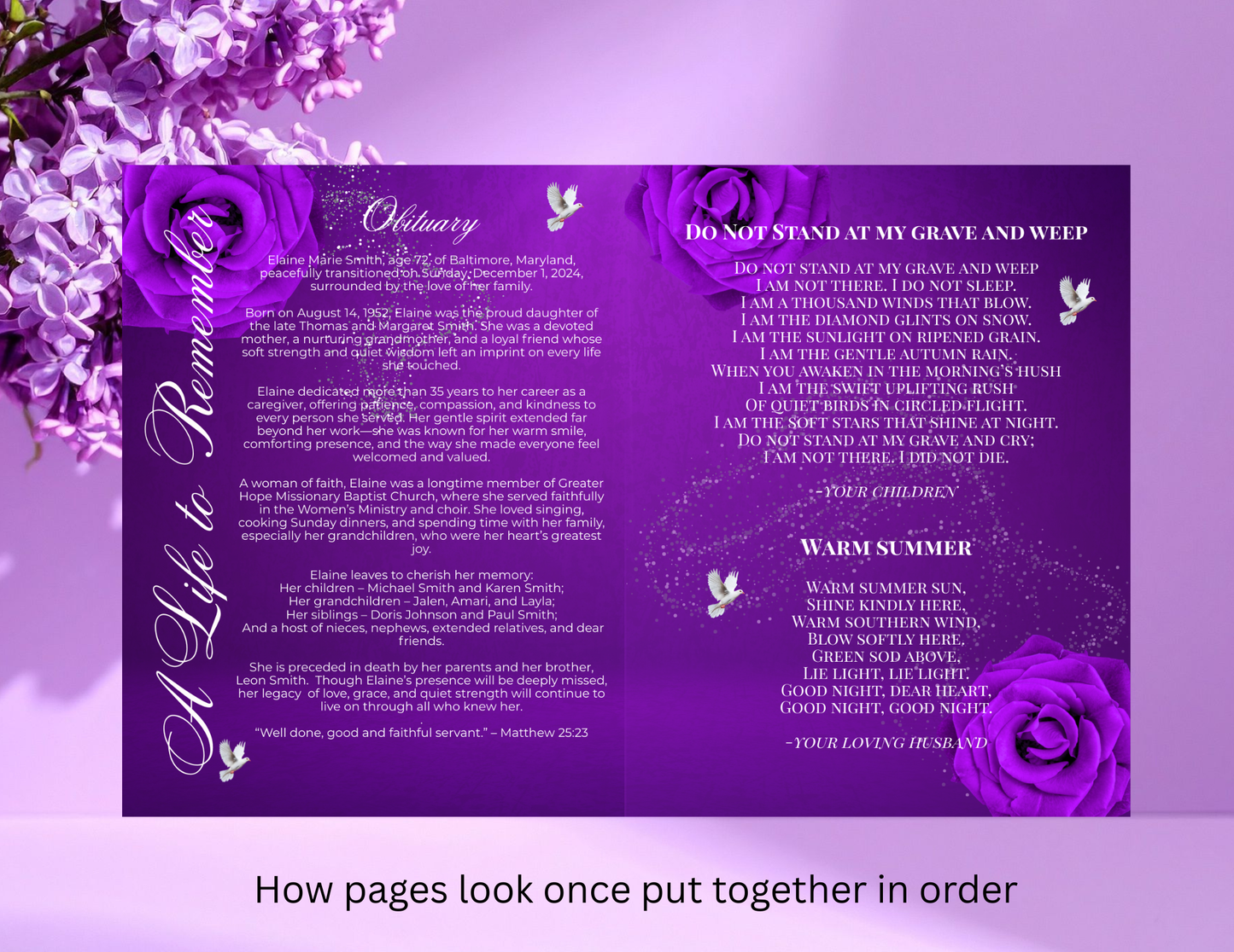 Purple funeral